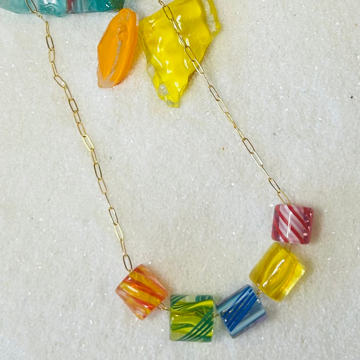Summer Soiree Bold Beaded Necklace