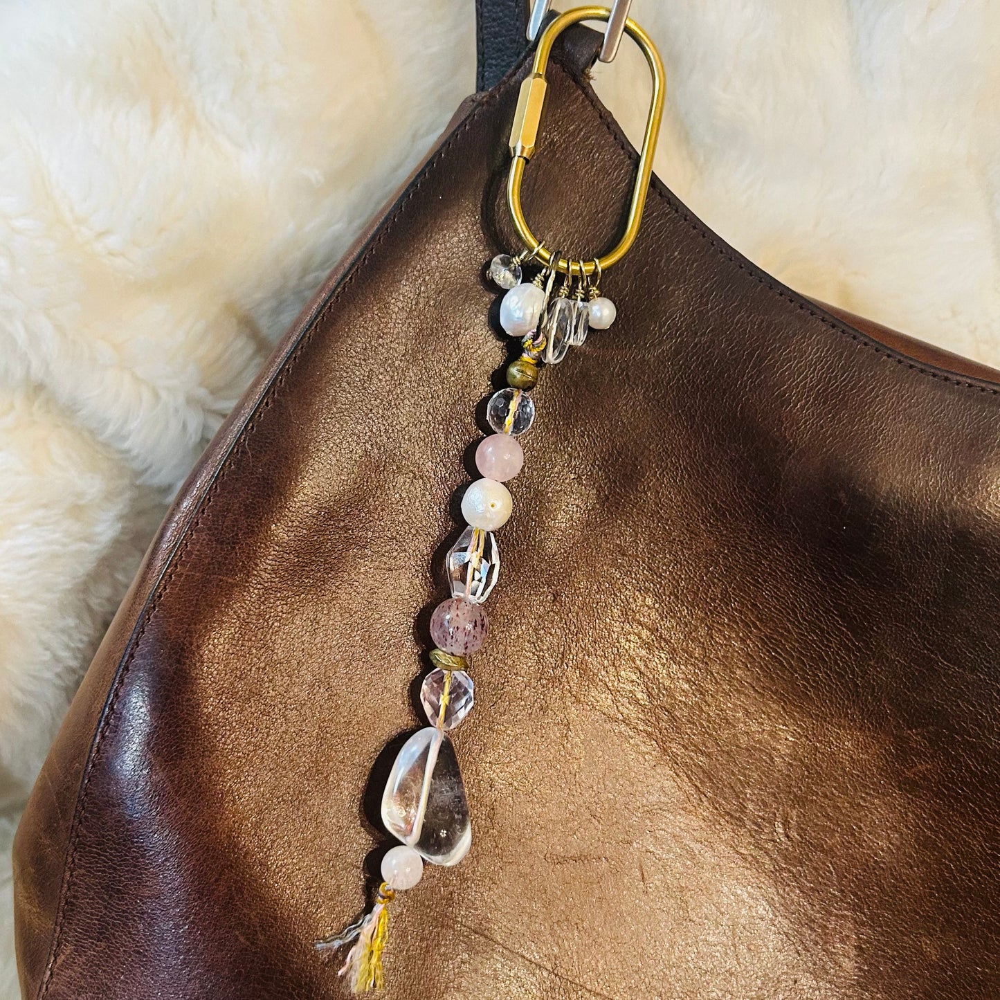 Etherial Crystal Quartz Charm for Clarity & Light