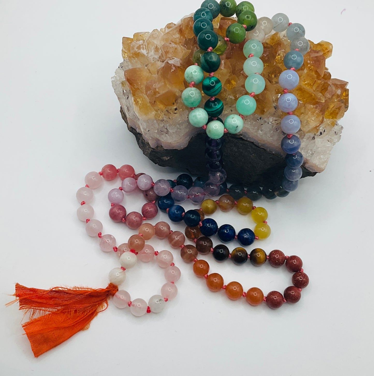 Bohemian Intention Mala ~ Orange (008)
