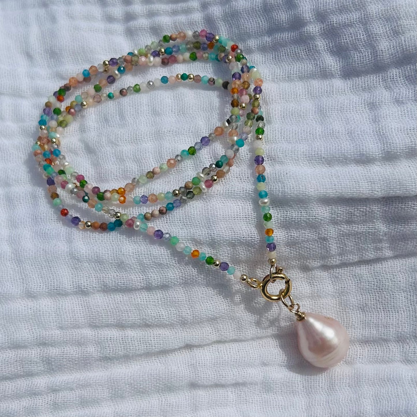 Vibrant Gems Layering Necklace