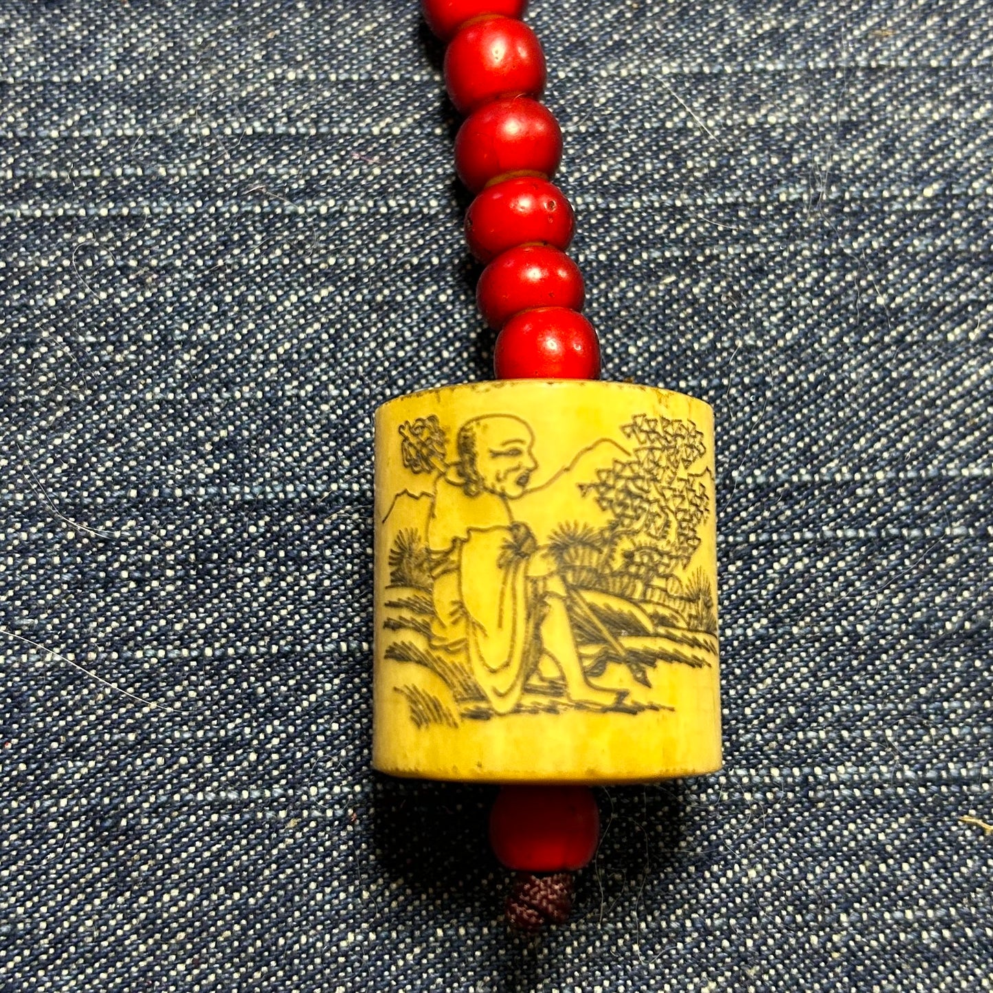 Vintage Japanese Prayer Buddha Bead