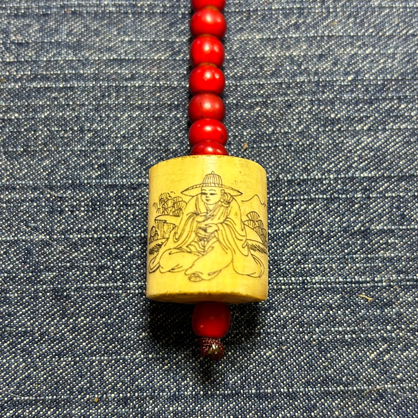 Vintage Japanese Prayer Buddha Bead
