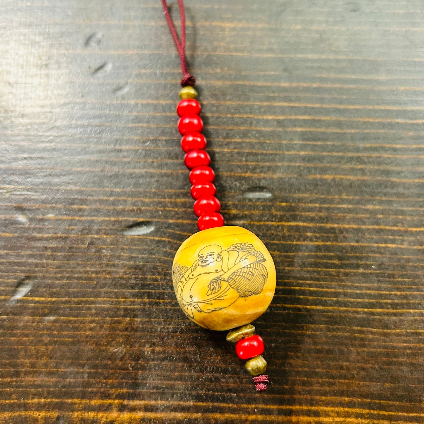Vintage Japanese Pryer Buddha Bead - Round