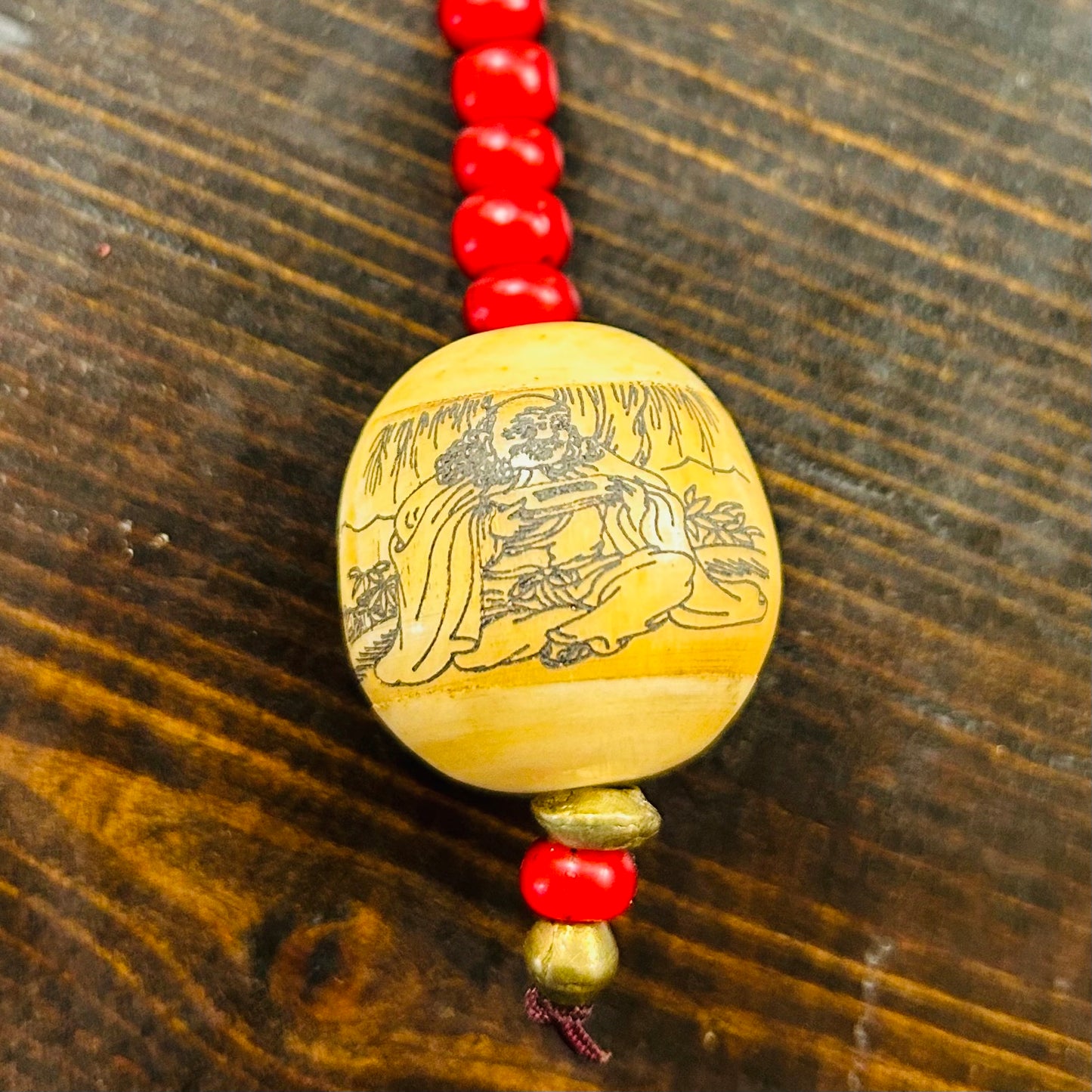 Vintage Japanese Pryer Buddha Bead - Round