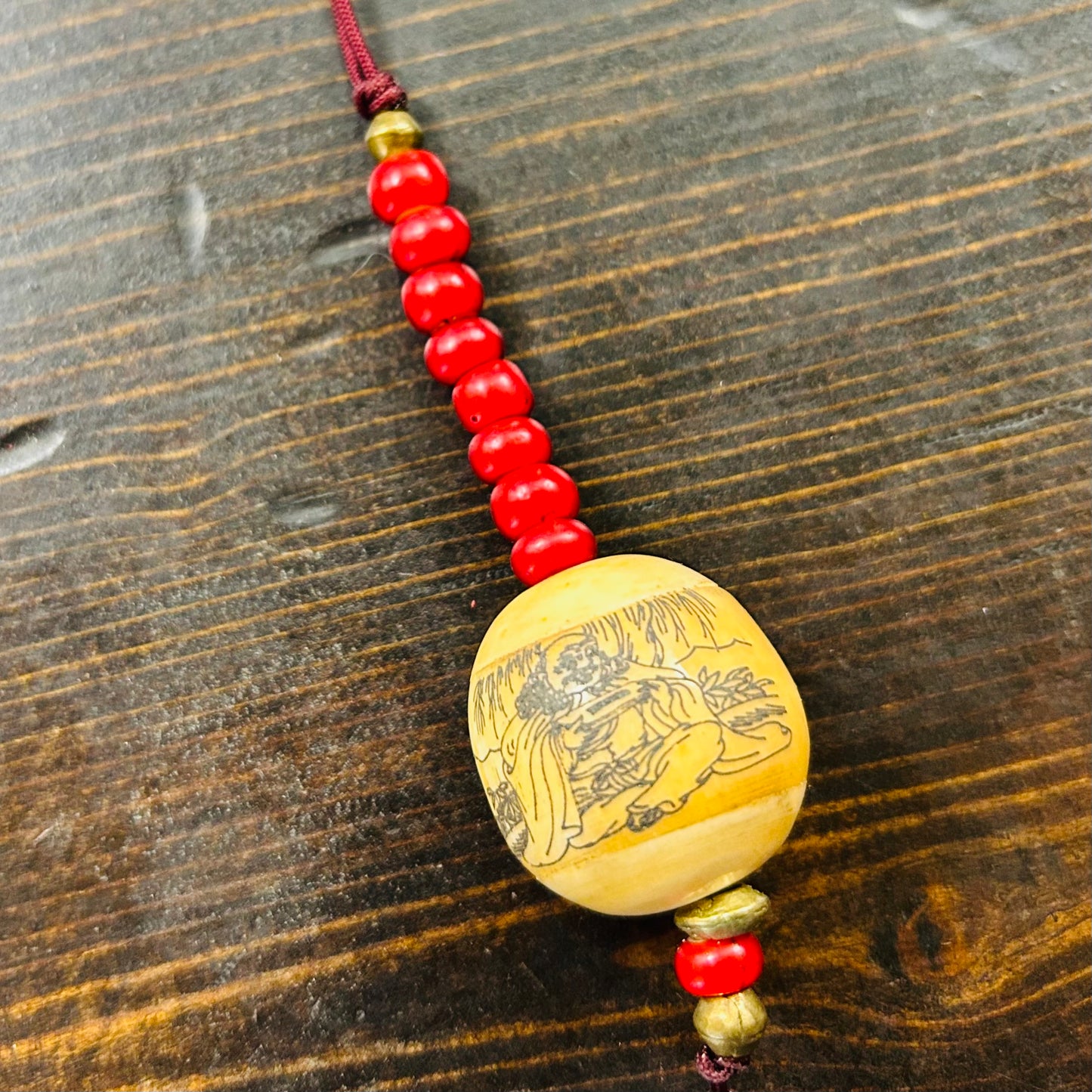 Vintage Japanese Pryer Buddha Bead - Round