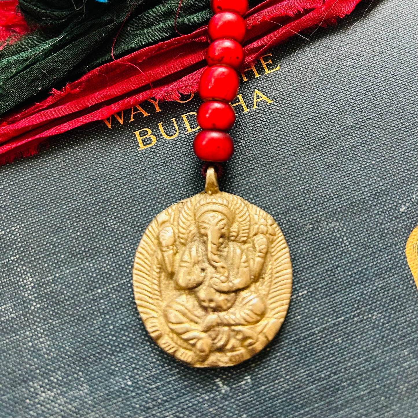 Large Brass Divine Ganesh Handbag Charm