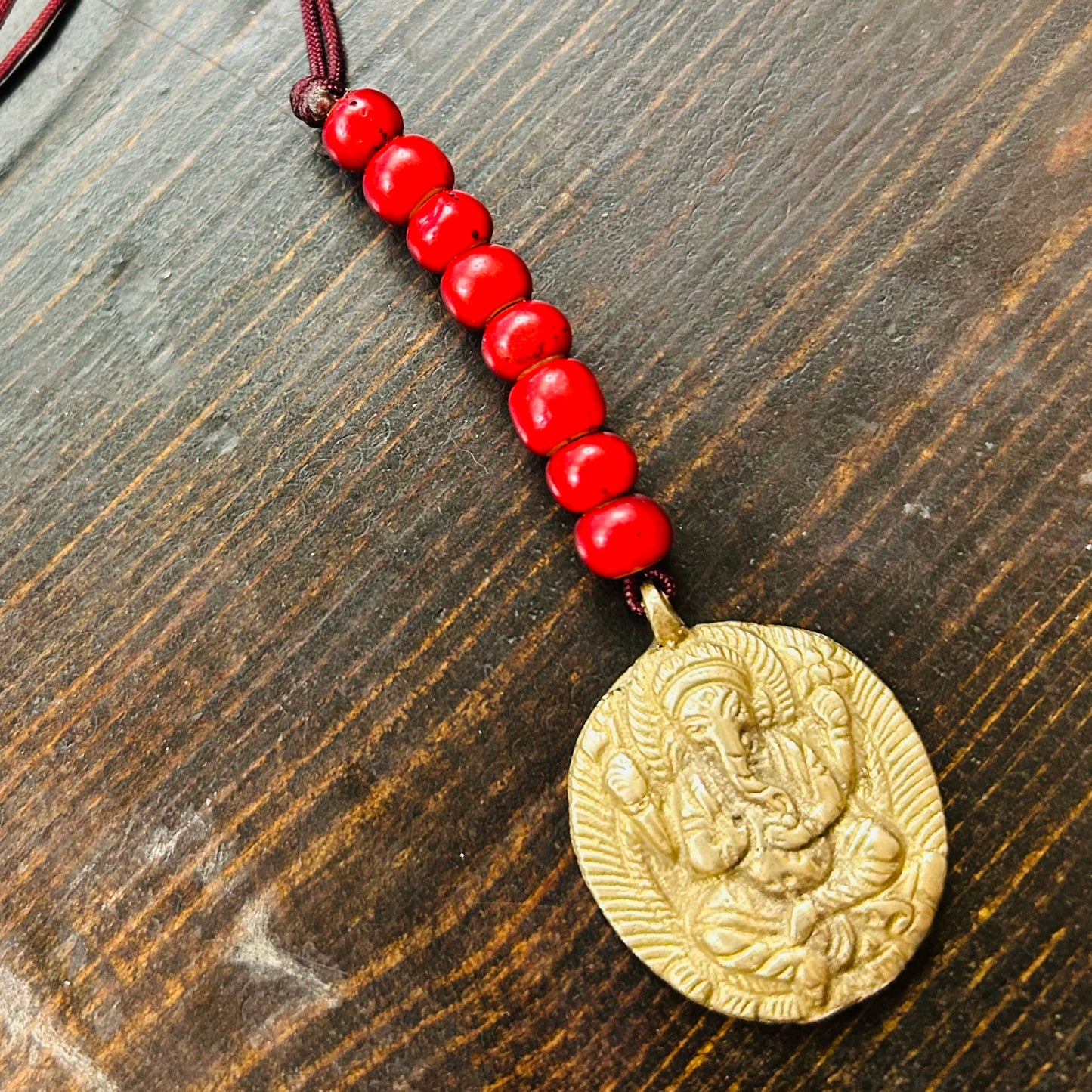 Large Brass Divine Ganesh Handbag Charm