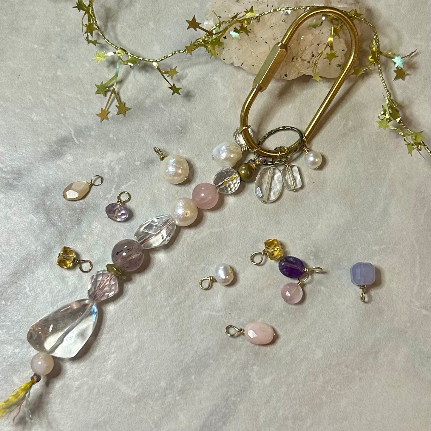 Etherial Crystal Quartz Charm for Clarity & Light