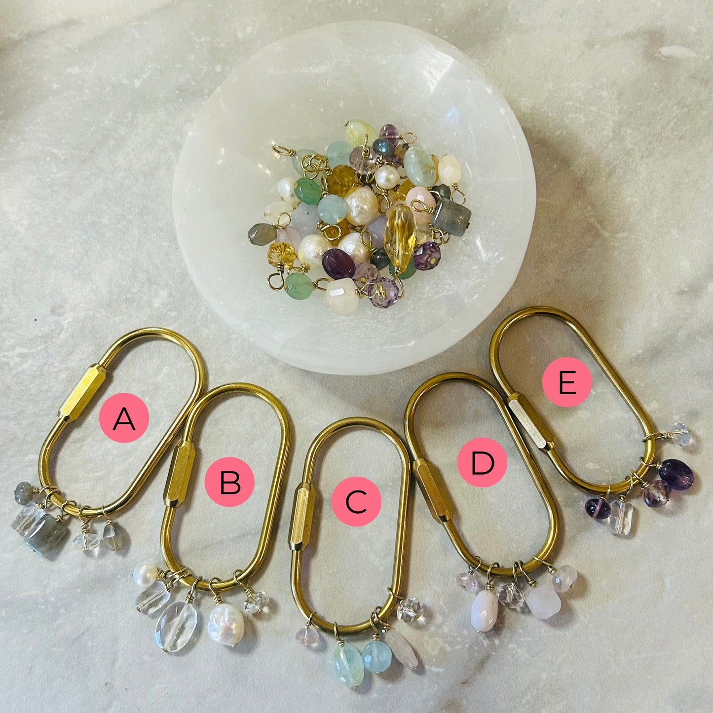 Etherial Gemstone Carabiner