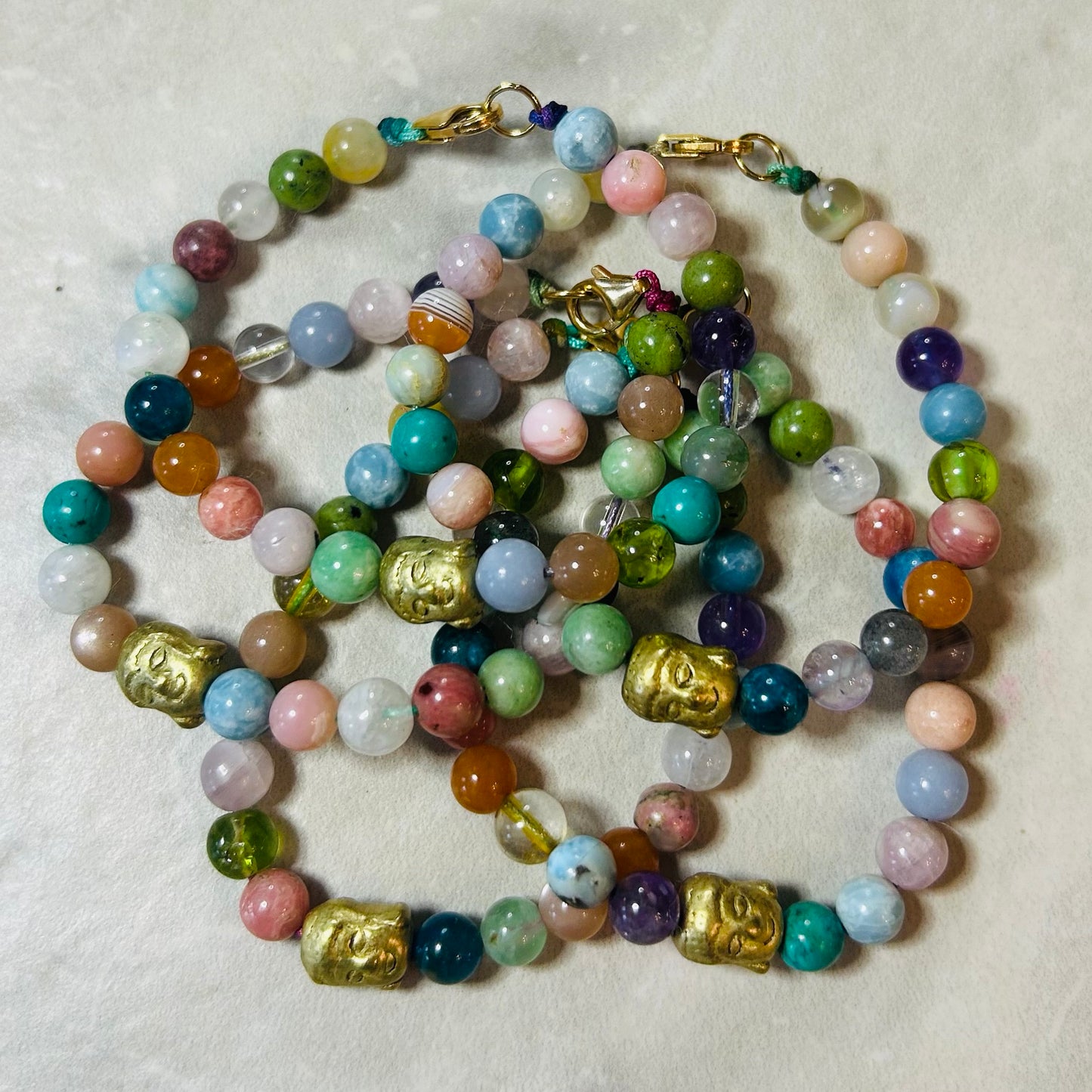 Intention Buddha Gemstone Bracelet