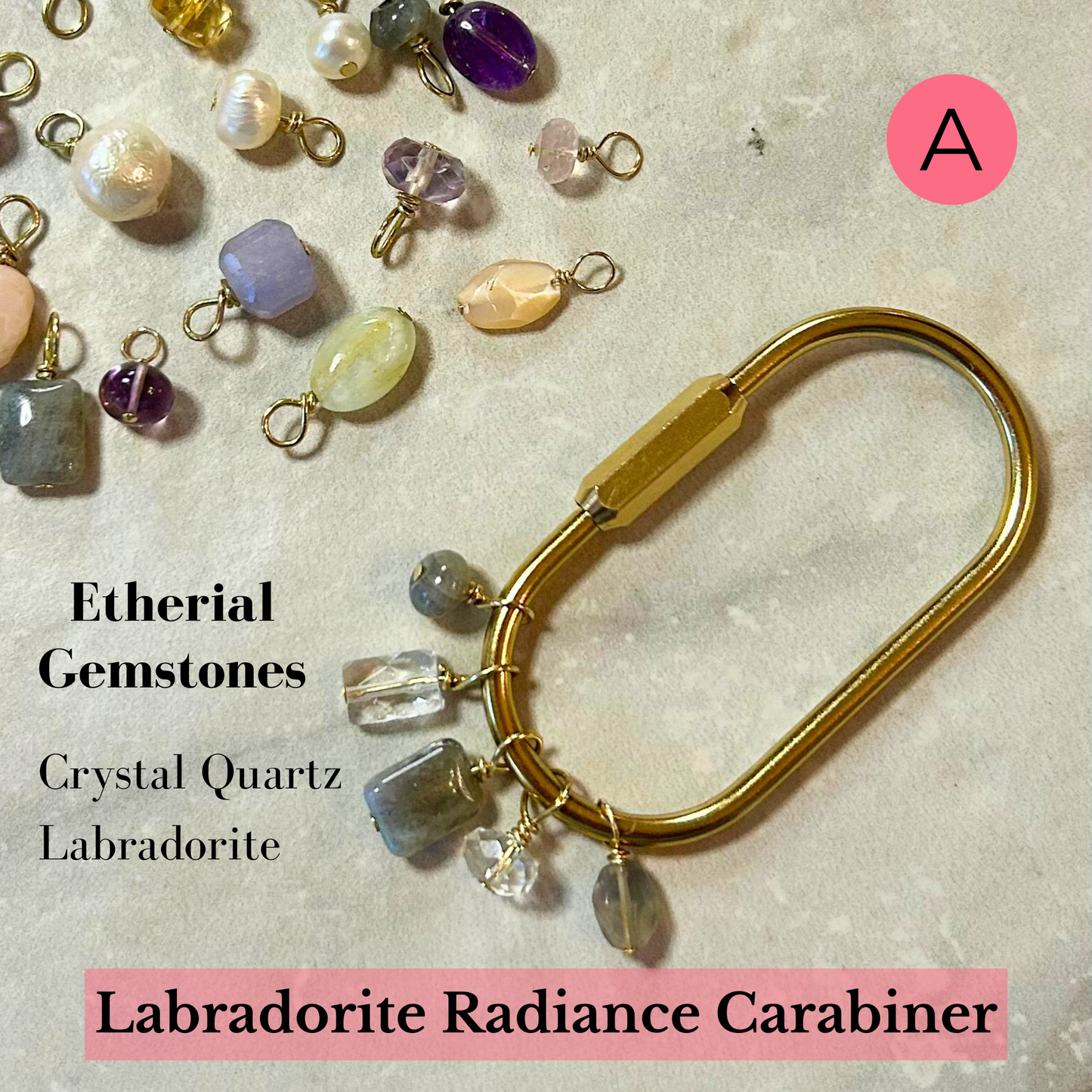 Etherial Gemstone Carabiner