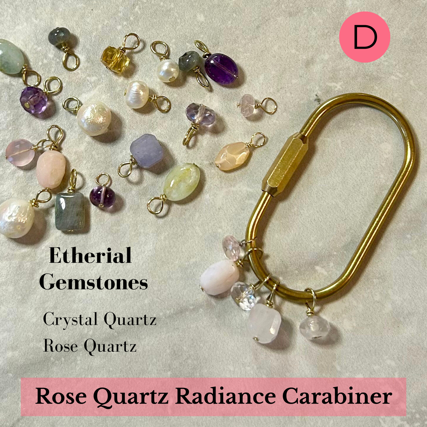 Etherial Gemstone Carabiner