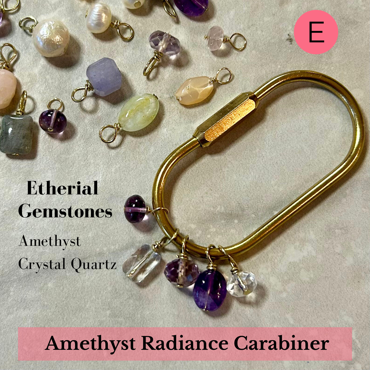 Etherial Gemstone Carabiner