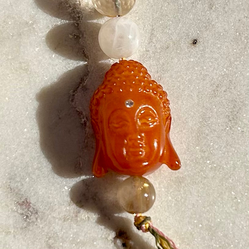 Radiant Buddha Talisman moissanite third eye