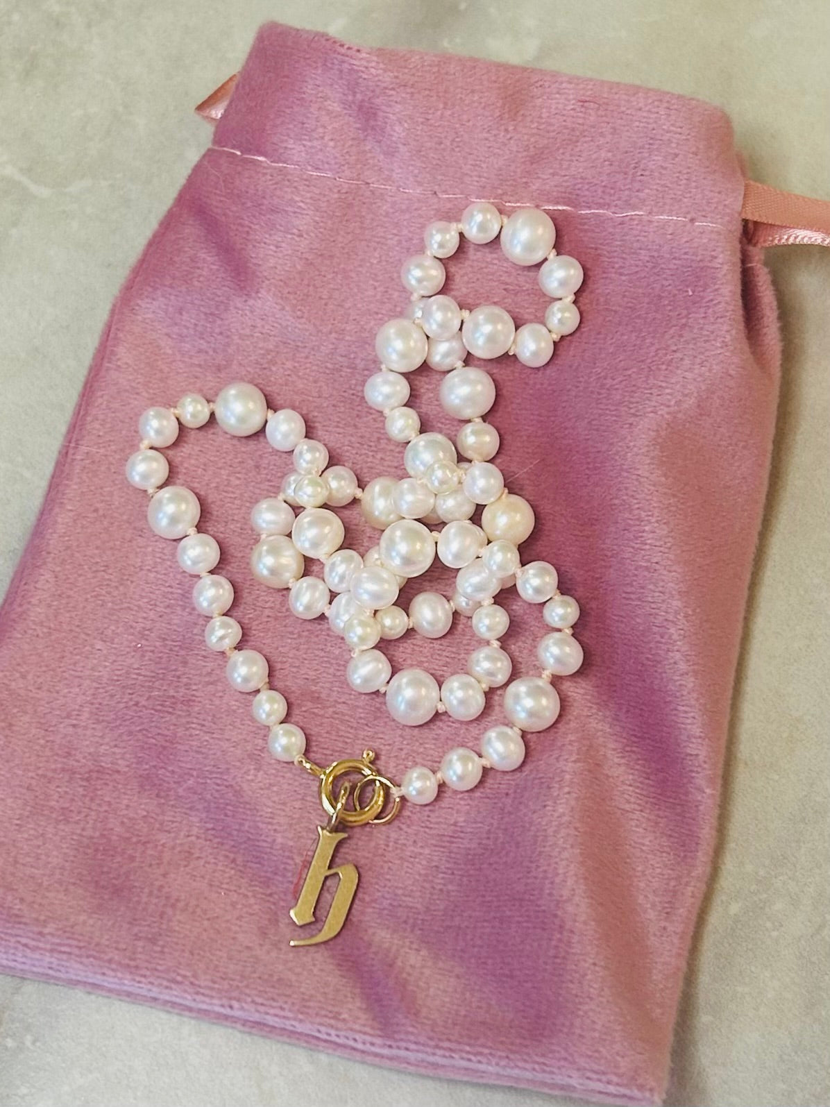 Bubble Pearl Necklace – Modern Freshwater Pearl Necklace with Gold-Filled Clasp