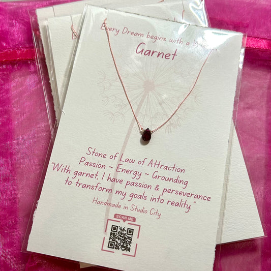 Garnet Wish Necklace