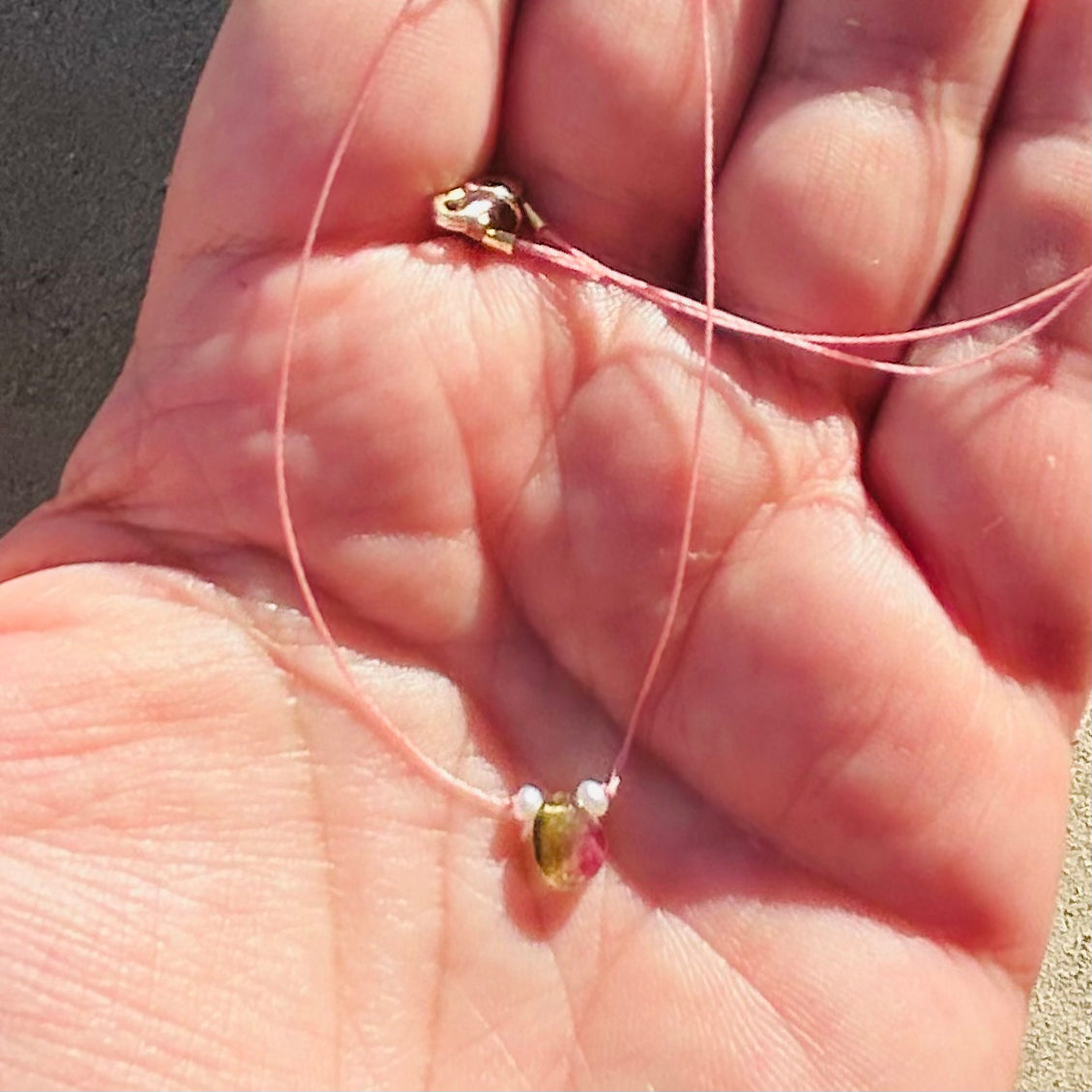 Watermelon Tourmaline Wish Necklace