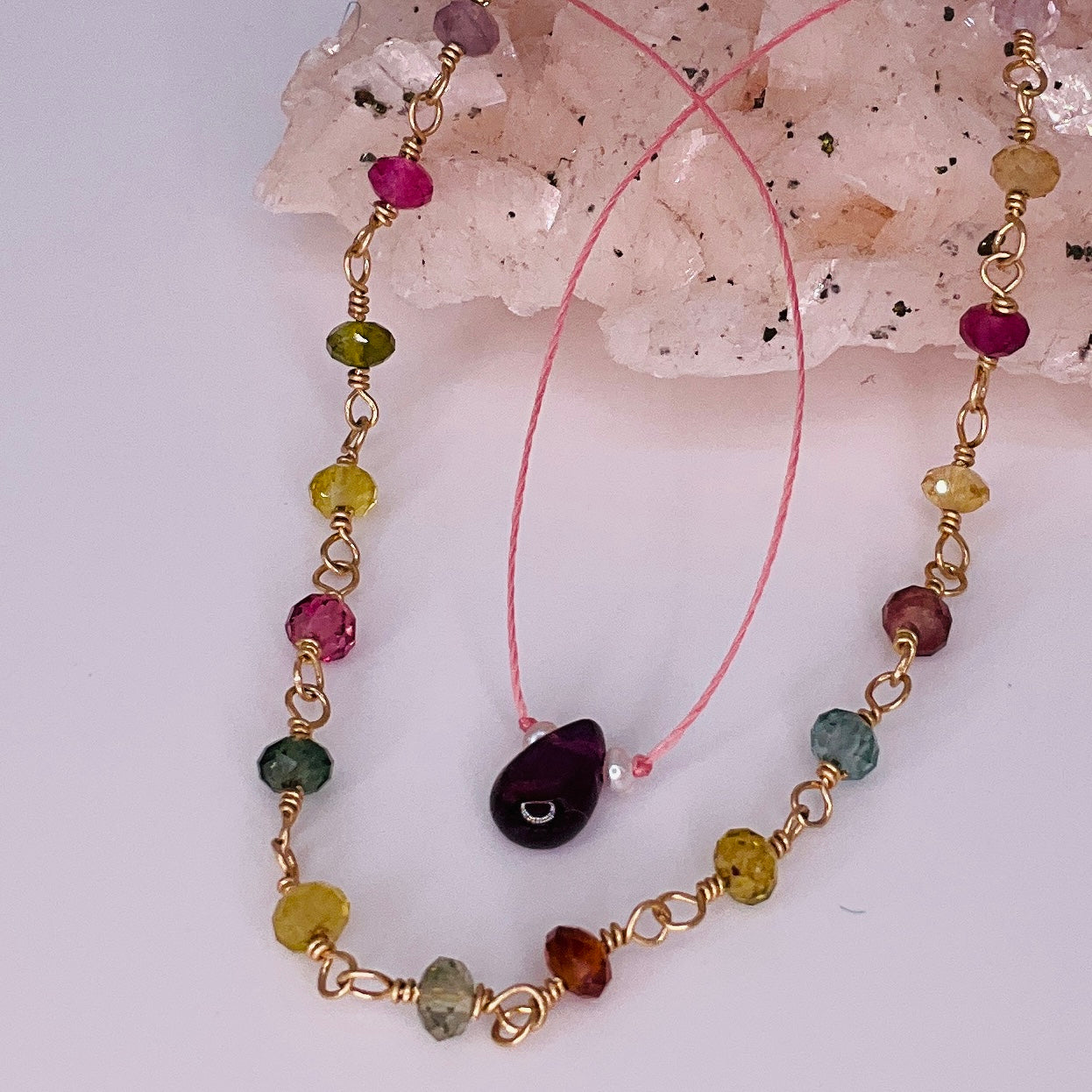 Garnet Wish Necklace