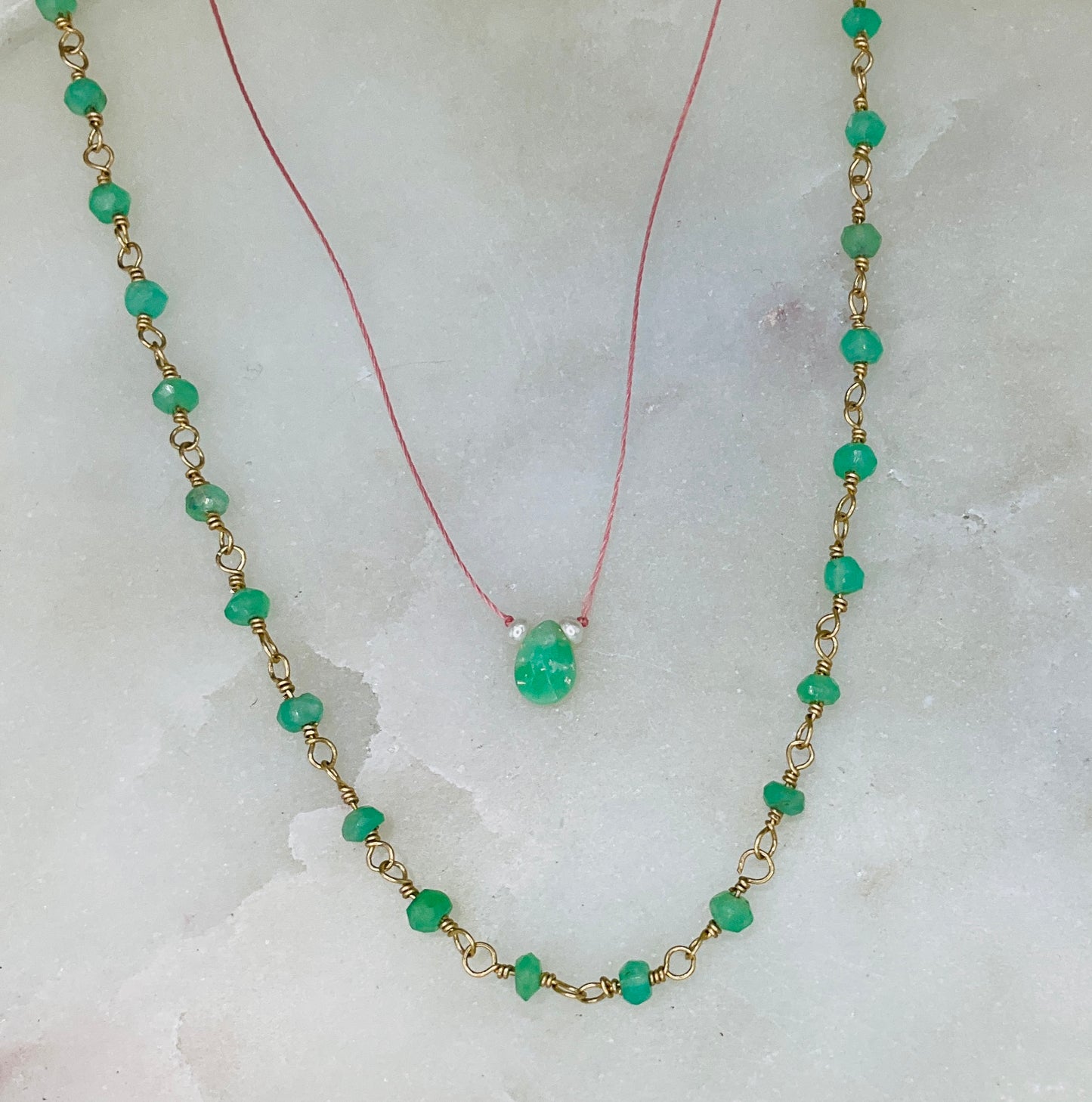 Chrysoprase Wish Necklace