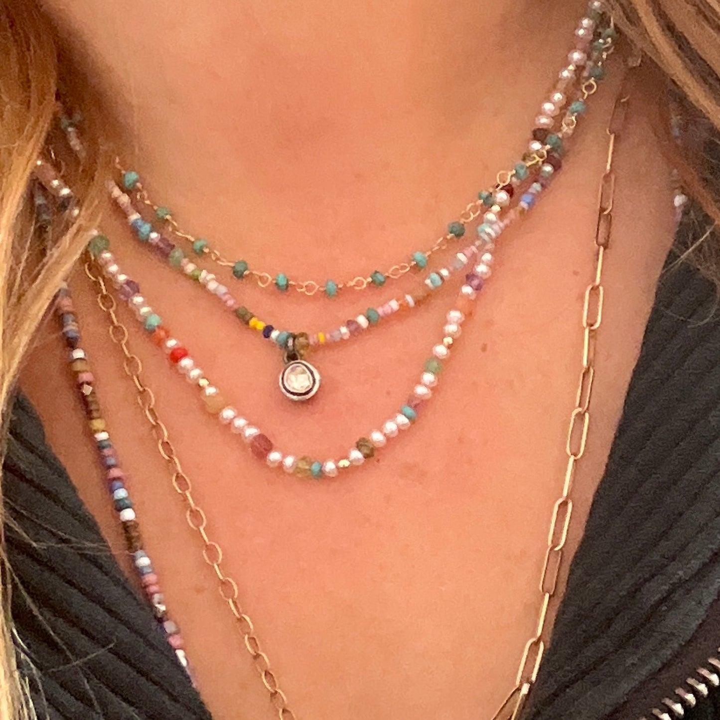 Confetti Pearl Necklace