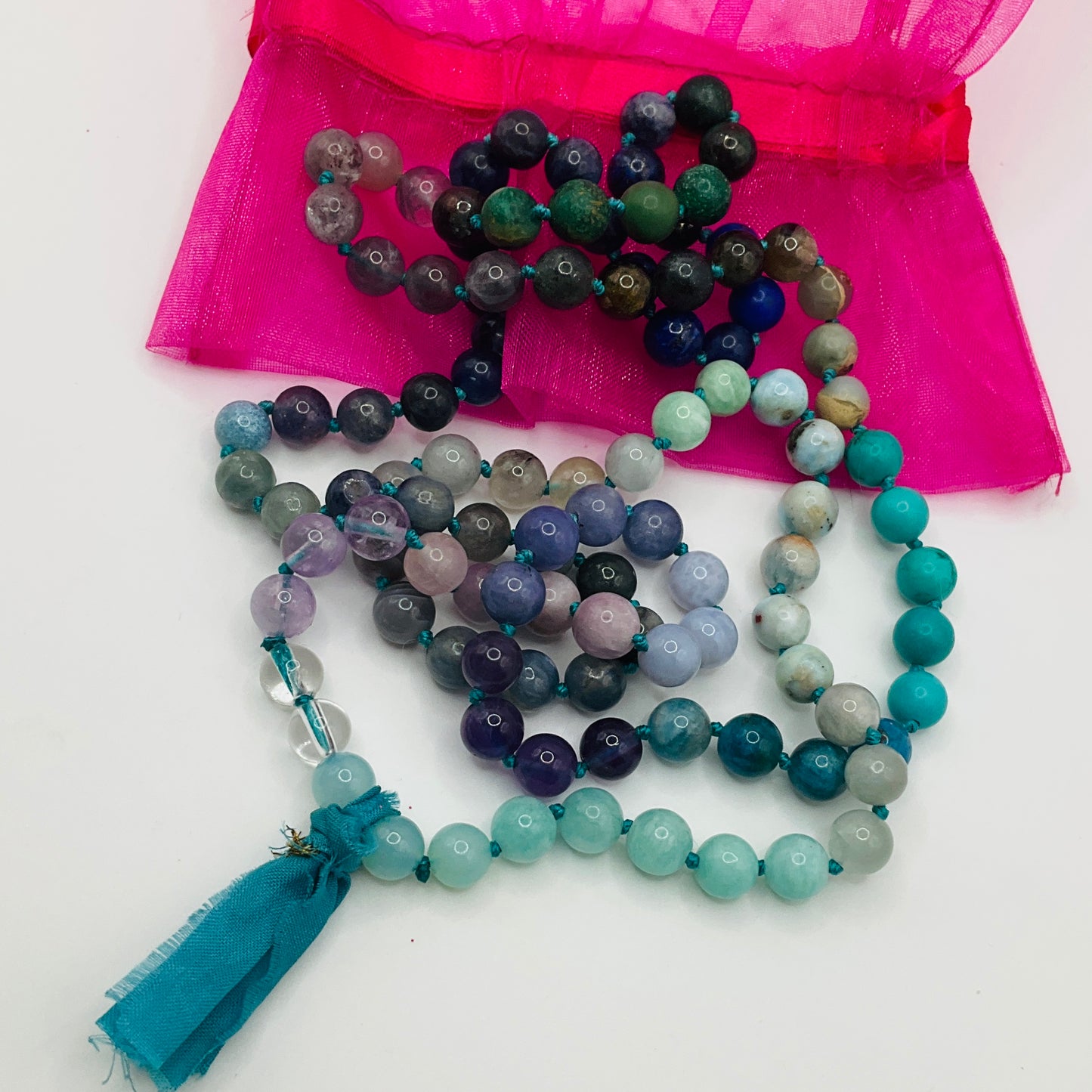 Sari Tassel Intention Mala ~ Turquoise (001)