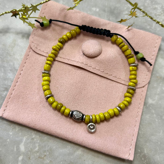 Bright & Heartfelt Yellow Bracelet