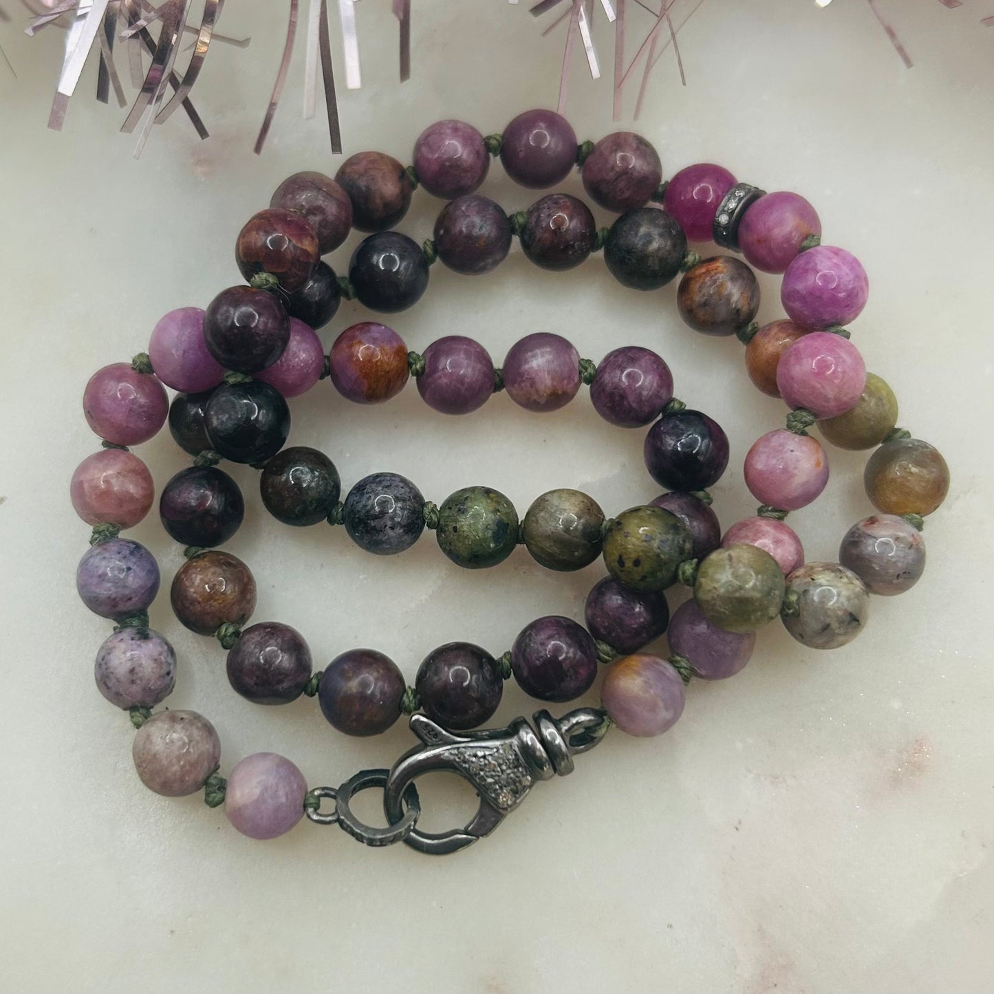 Vibrant Rainbow Tourmaline Necklace