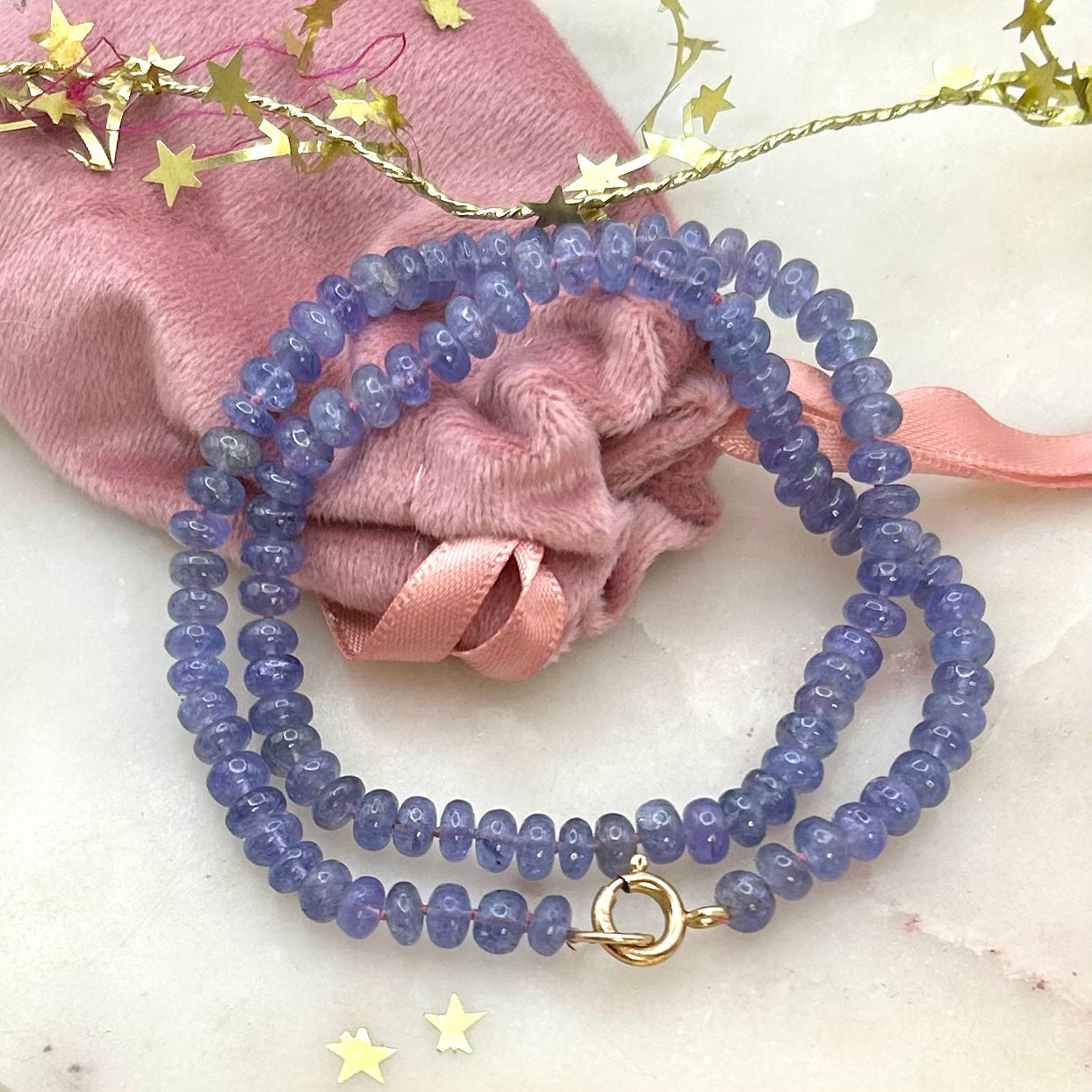 Lavender Blue Tanzanite Harmony Necklace