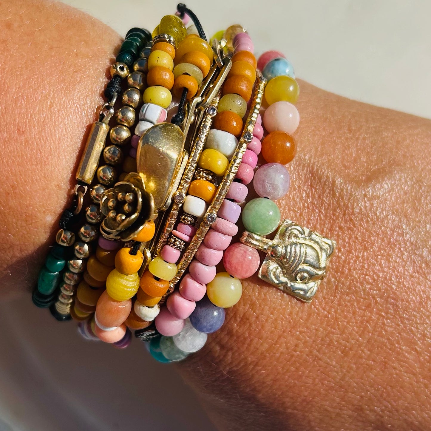 Conch Charm Spring Candy Bracelet