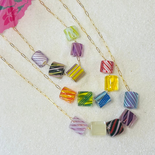 Summer Soiree Bold Beaded Necklace
