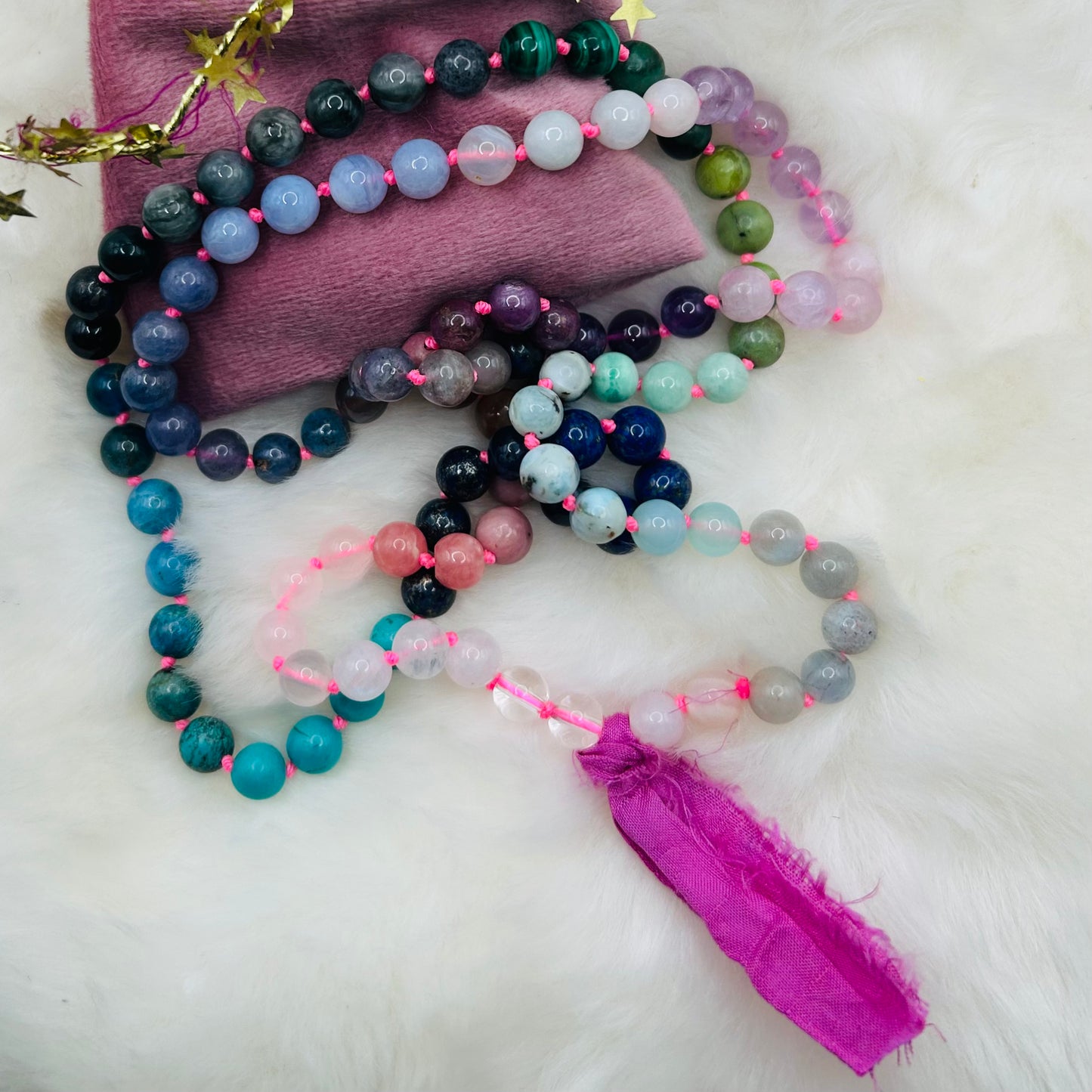 Bohemian Intention Mala ~Pink (013)