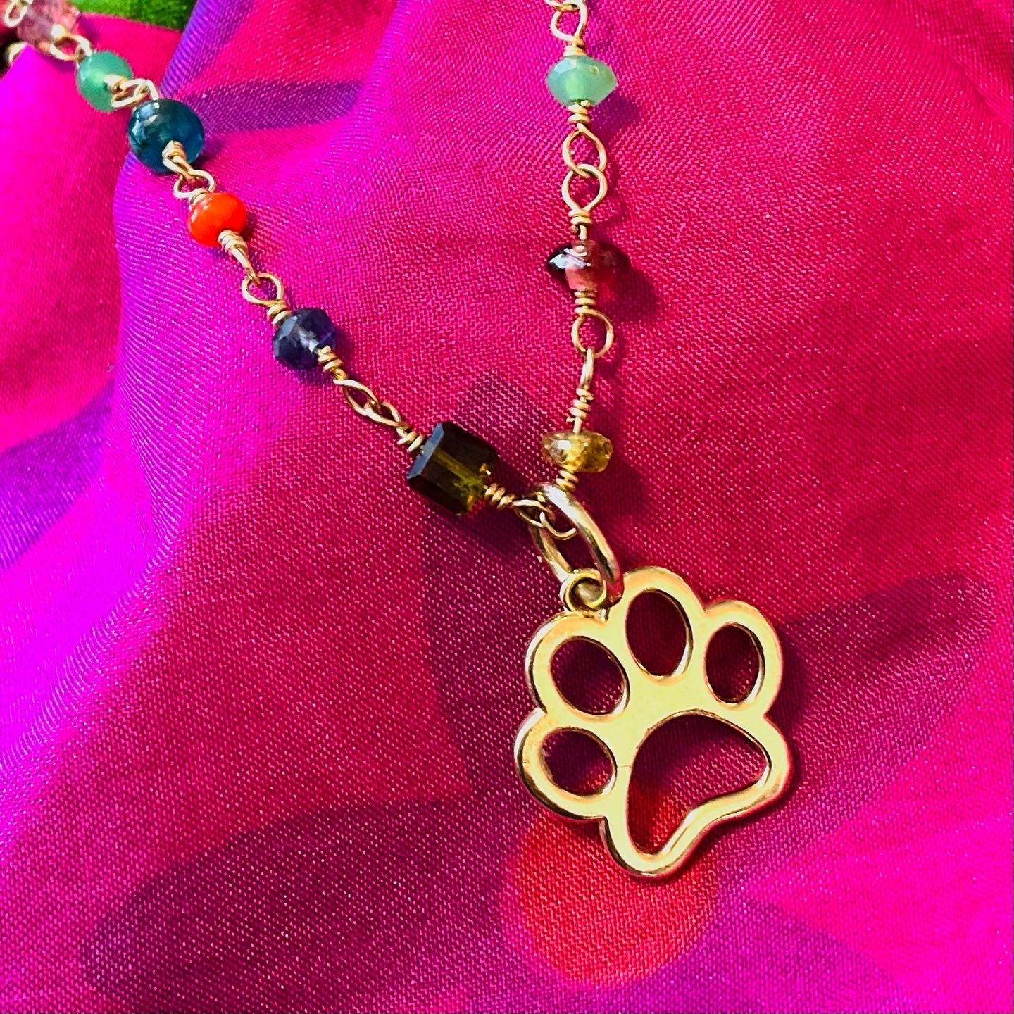 "I love my Pet"  Paw Charm