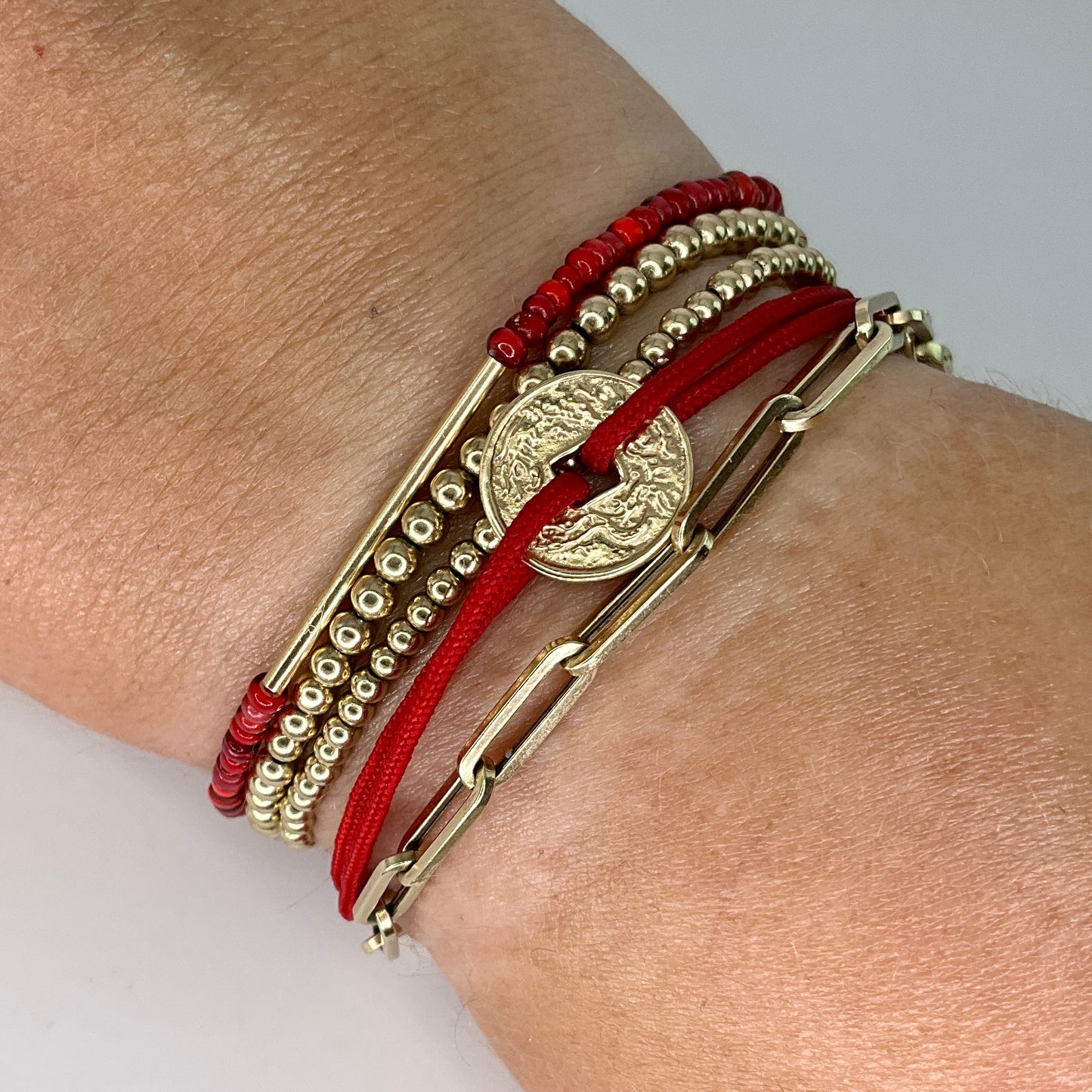 Auspicious Red Bead Bracelet